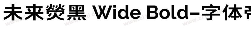 未来熒黑 Wide Bold字体转换